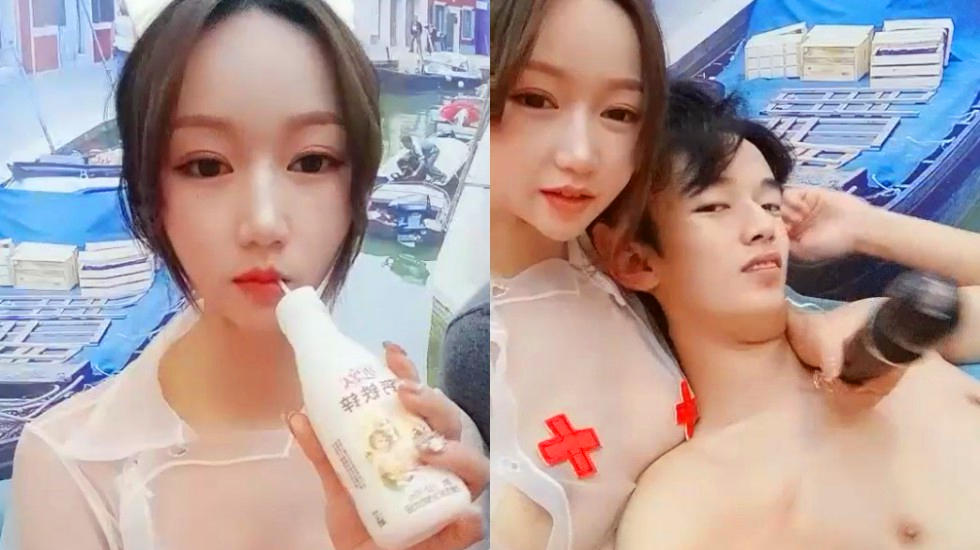 小姐姐变身性感护士装,咪咪透明可见,看得忍不住想操一发